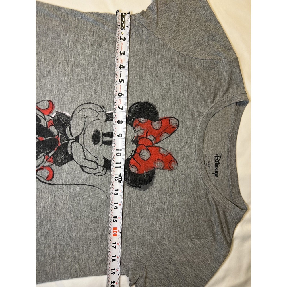MINNIE MOUSE   Disney T-Shirt Gray Womens Large  Short Sleeve - Picture 7 of 8